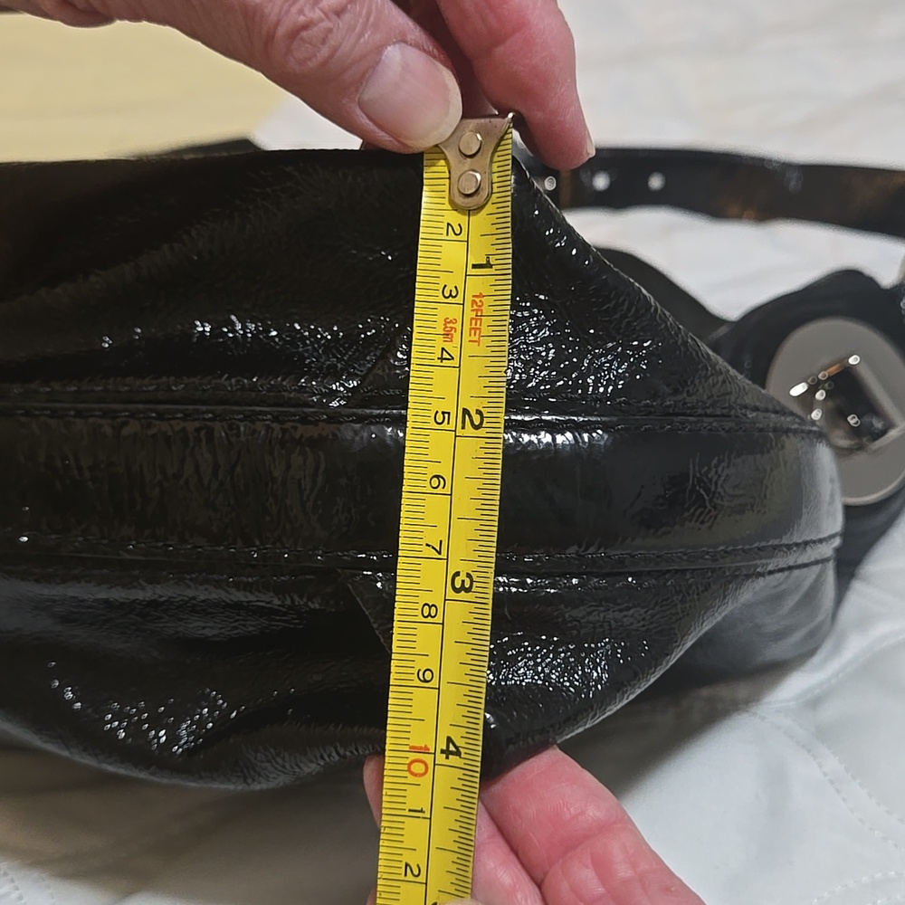 Coach Hobo Black Patent Leather Women's Handbag - Picture 11 of 13